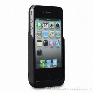 1300mAh MFI licensed battery case for iPhone 4S, made of UL approved Li-polymer cell